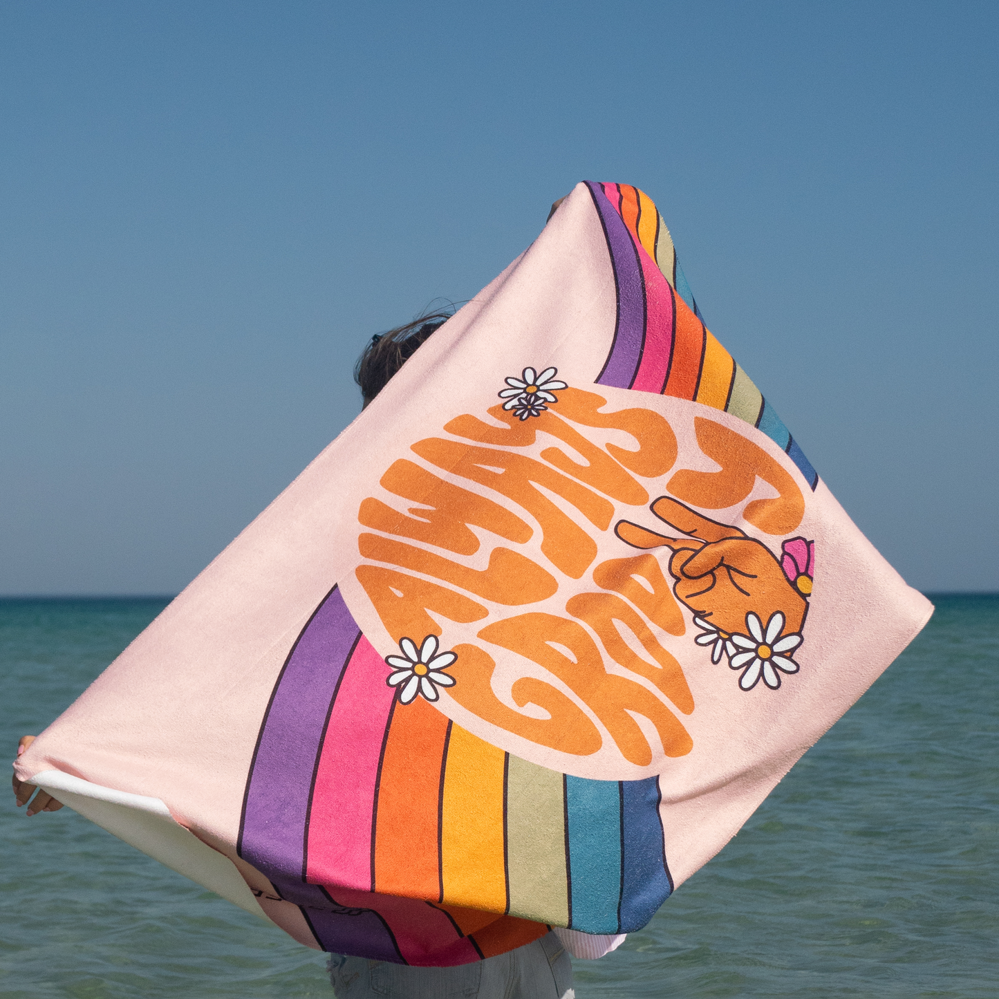 Always Groovy Beach Towel