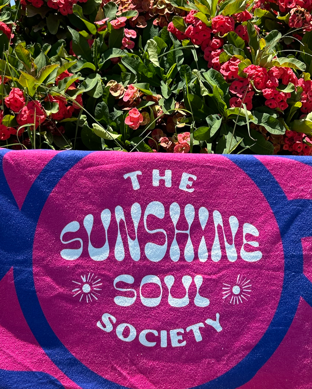 Neon Radiance Beach Towel