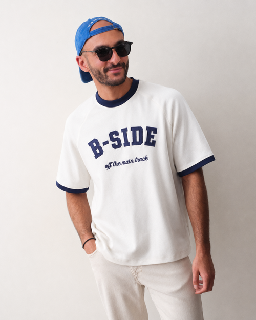 B-SIDE Embroidery Boxy Tee