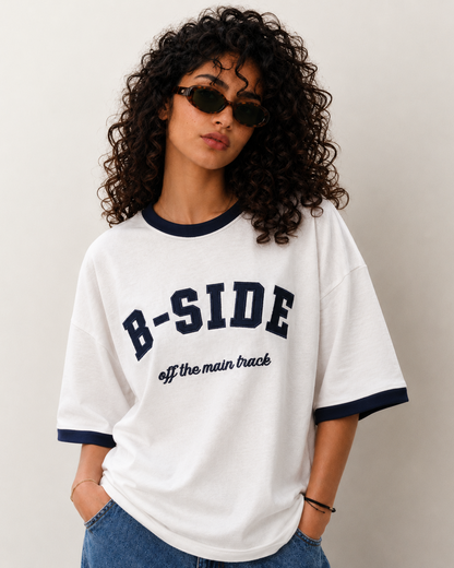 B-SIDE Embroidery Boxy Tee