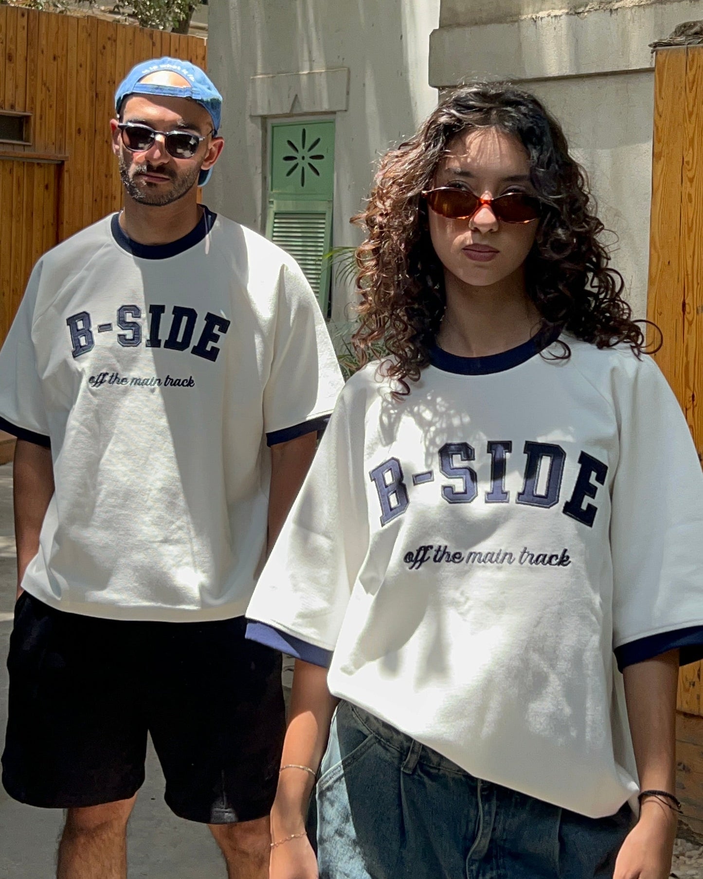 B-SIDE Embroidery Boxy Tee