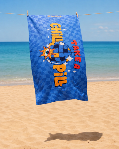 Chill Pill Beach Towel