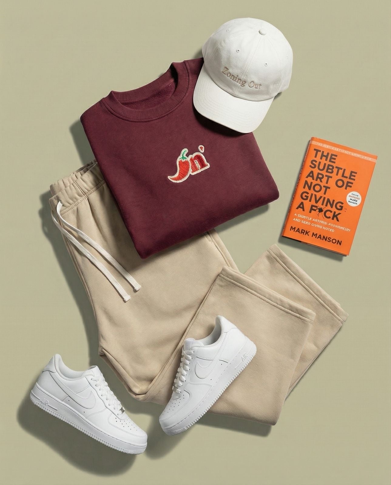 Chillin' Embroidery Crewneck