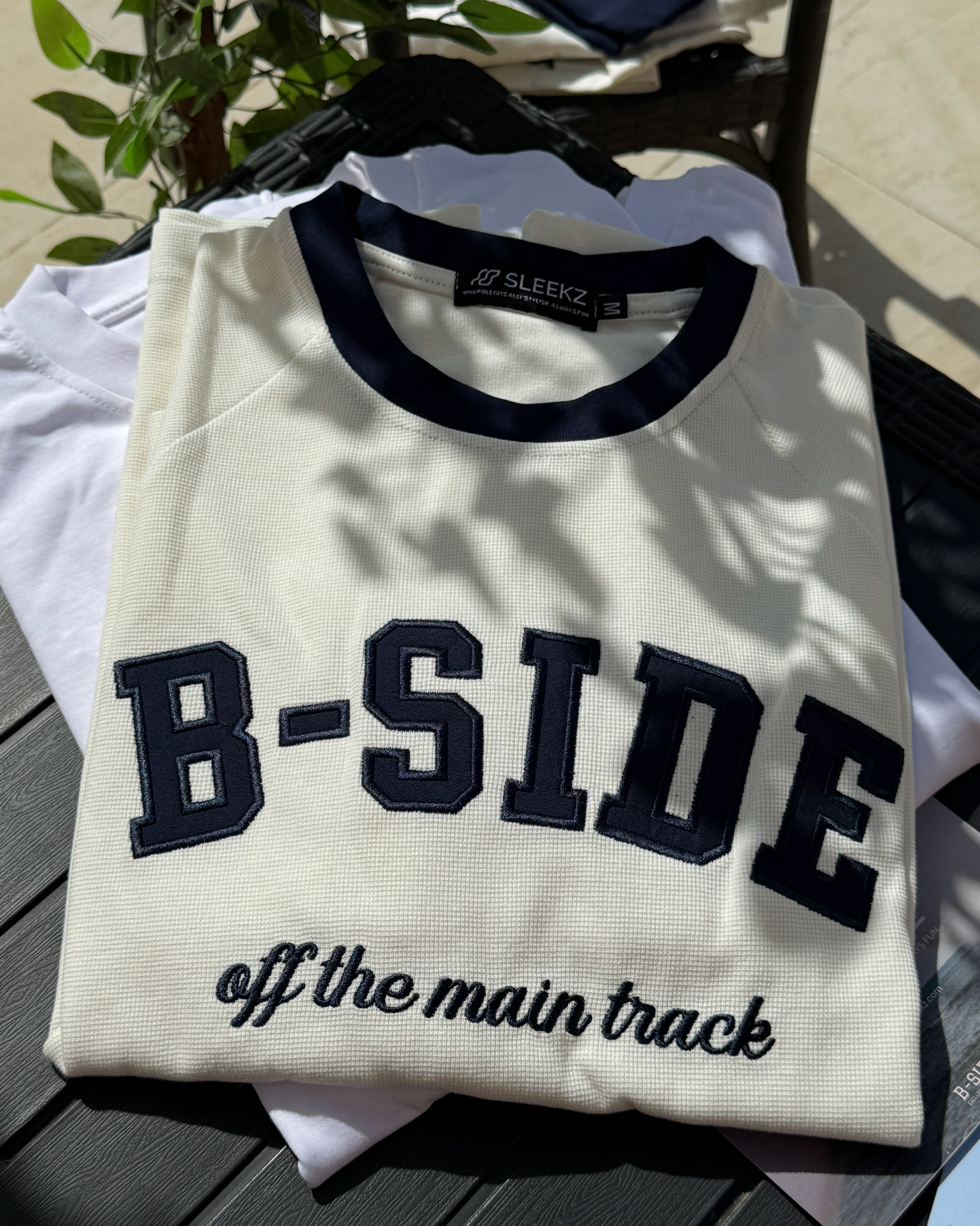B-SIDE Embroidery Boxy Tee
