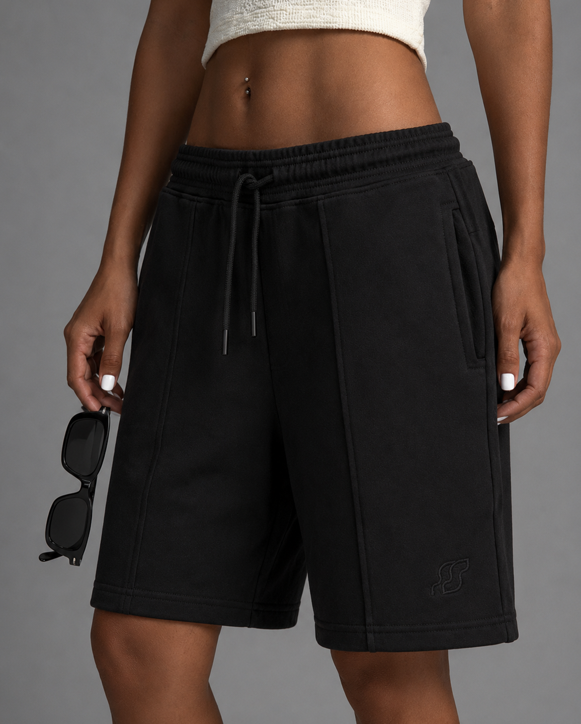 Bermuda Relaxed Shorts - Black