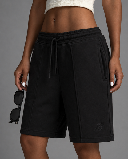Bermuda Relaxed Shorts - Black