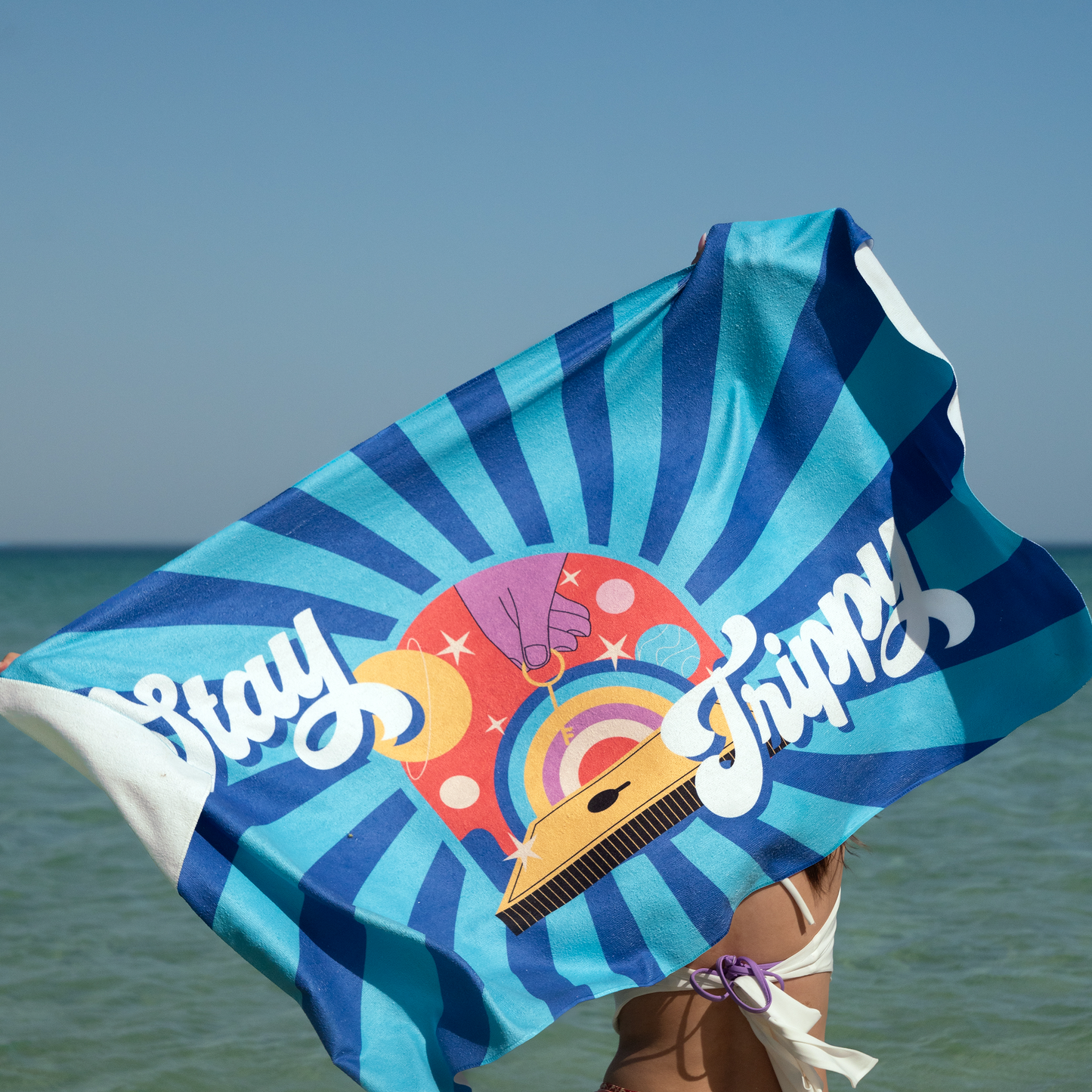 Stay Trippy Beach Towel