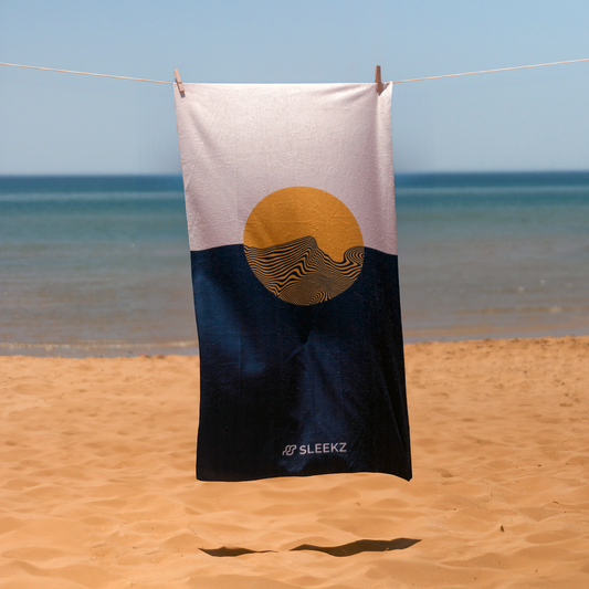 Wave Eclipse Beach Towel