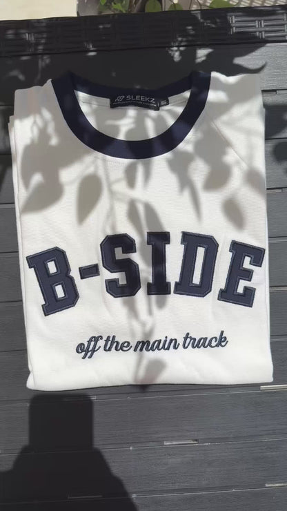 B-SIDE Embroidery Boxy Tee